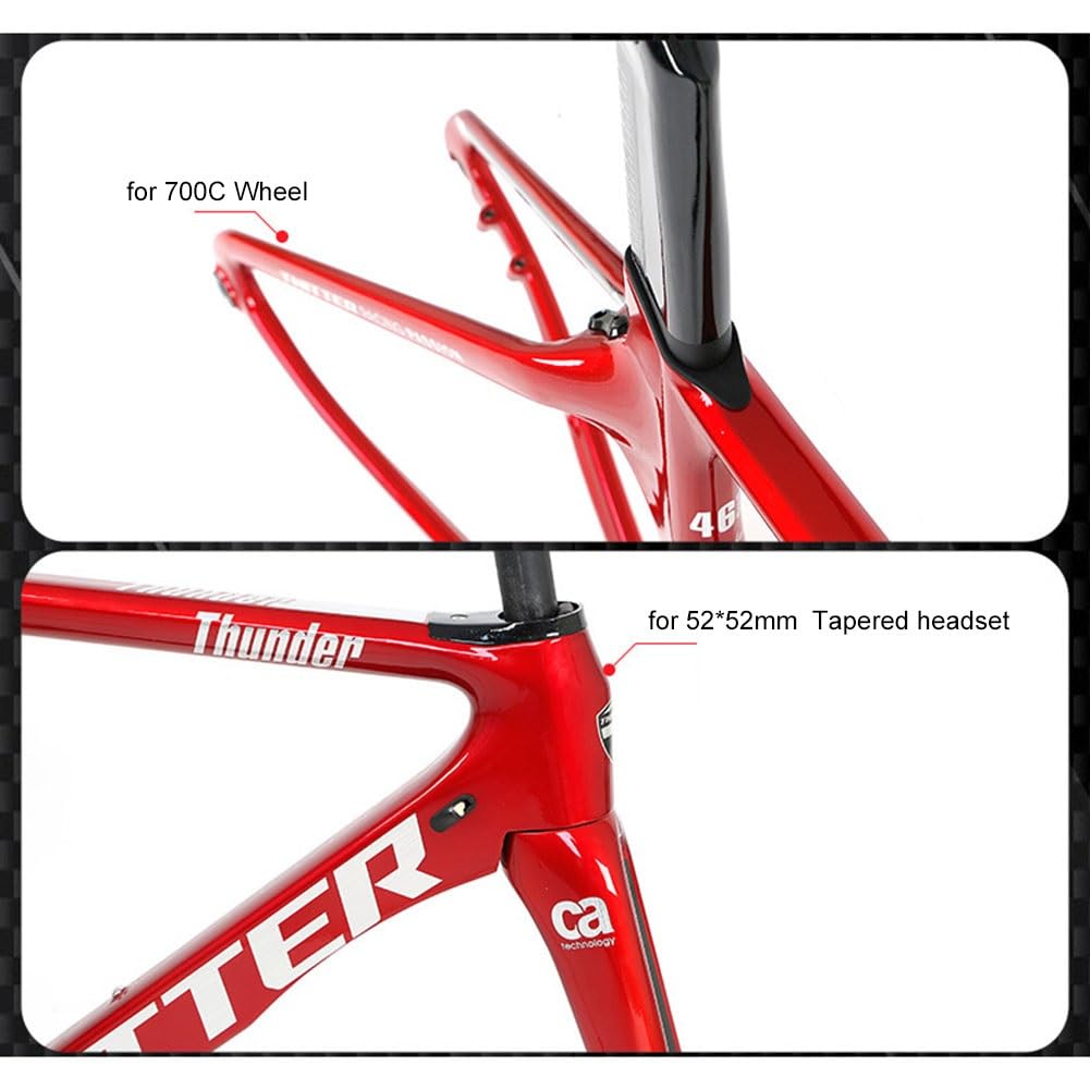 Amazon.co.jp: カーボンフレーム 700C ロードバイク フレームセット